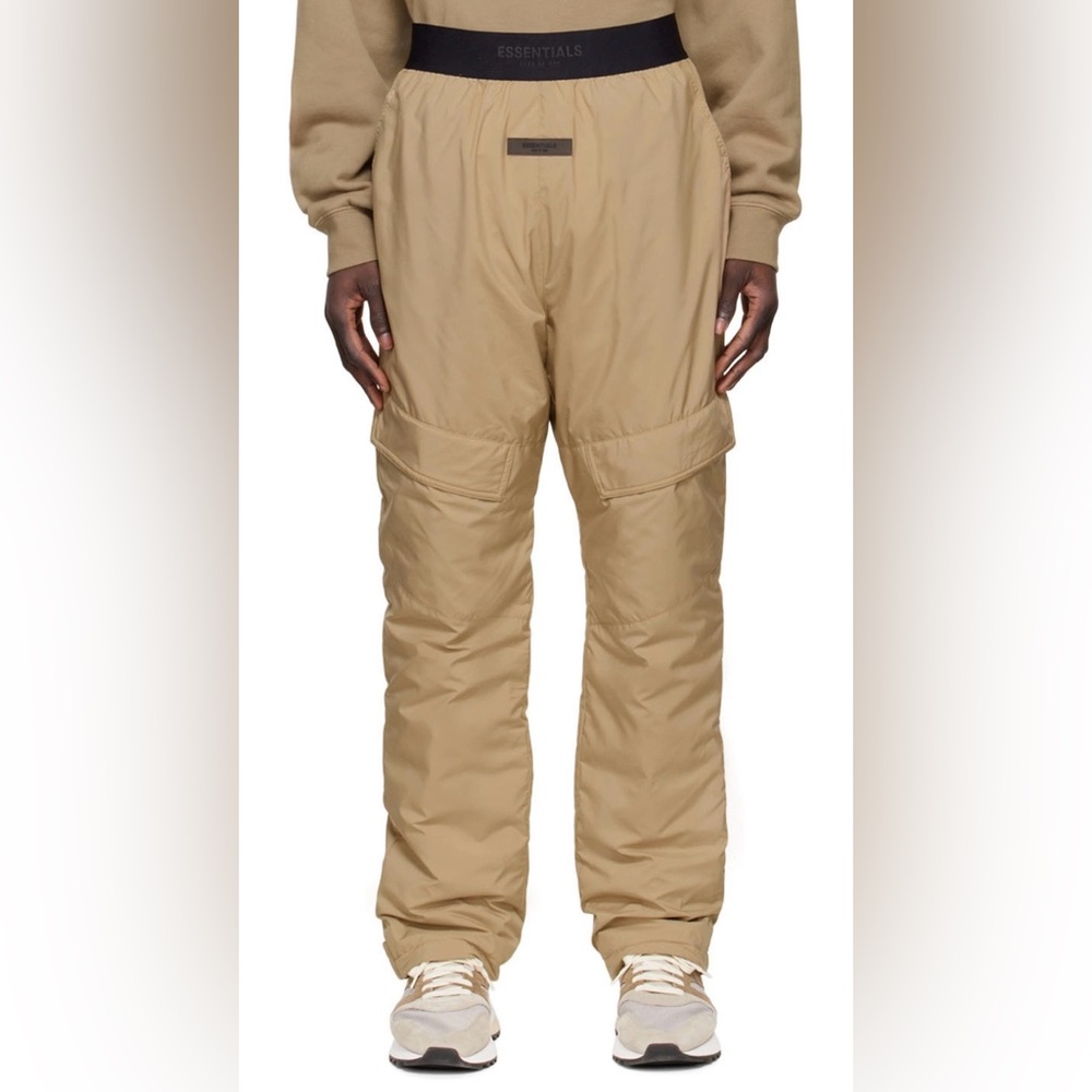 Essentials Men's Khaki Cargo Pants